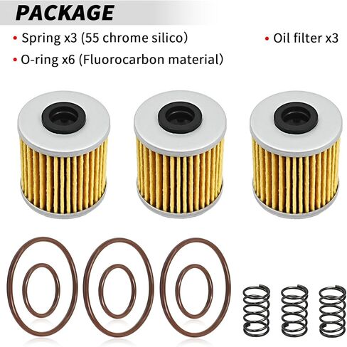 3 قطعة طقم استبدال عنصر فلتر الزيت لكاواساكي KX250 2019-2025 /KX250F 2005-2020/ سوزوكي RMZ250 2004-2006 RMZ KX 250 250F in Saudi Arabia
