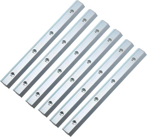 uxcell Straight Line Connector, 4Pcs7.1inch Inside Joint Brackets for 3030 Series Aluminum Extrusion Profile T Slot 8mm (Silver) in Saudi Arabia
