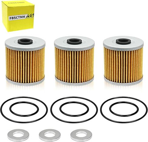 Oil Filter Kit Compatible with Kawasaki Bayou 220 250 300 Lakota 300 (3Pcs）1988-2011 in Kuwait