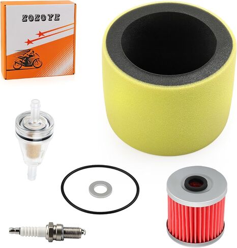 For Kawasaki Bayou 220 250 300 KLF220 KLF250 KLF300 Air Filter W/Oil Filter + Spark Plug 1988-2011 11013-1275 in Saudi Arabia