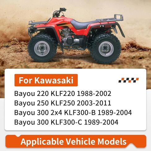 For Kawasaki Bayou 220 250 300 KLF220 KLF250 KLF300 Air Filter W/Oil Filter + Spark Plug 1988-2011 11013-1275 in Saudi Arabia