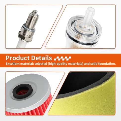 For Kawasaki Bayou 220 250 300 KLF220 KLF250 KLF300 Air Filter W/Oil Filter + Spark Plug 1988-2011 11013-1275 in Saudi Arabia