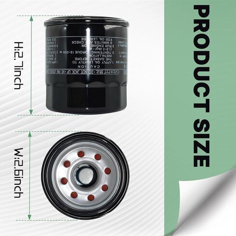 5GH-13440-50-00 Oil Filter, fit Ya-m-ha 5GH-13440-00-00 5GH-13440-10-00 5GH-13440-30-00 5GH-13440-70-00 5GH-13440-71-00 and fit Toh-atsu H-on-da 9.9-115 HP Outboards in Kuwait