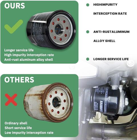 5GH-13440-50-00 Oil Filter, fit Ya-m-ha 5GH-13440-00-00 5GH-13440-10-00 5GH-13440-30-00 5GH-13440-70-00 5GH-13440-71-00 and fit Toh-atsu H-on-da 9.9-115 HP Outboards in Kuwait