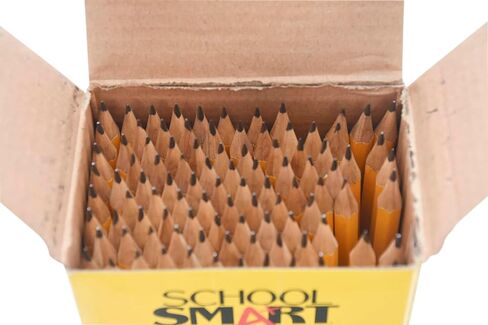 School Smart No 2 Pencils, Pre-Sharpened, Hexagonal with Latex-Free Erasers, Pack of 96 in Saudi Arabia