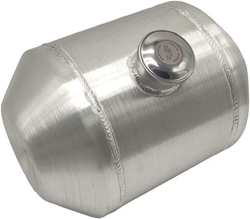 JSD 4 Gallons 10"x14" Aluminum Spun Round Fuel Tank/Gas Tank With Internal Baffle Center Fill 1/4" NPT Outlet in Saudi Arabia