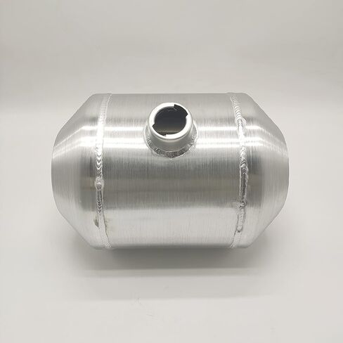 JSD 4 Gallons 10"x14" Aluminum Spun Round Fuel Tank/Gas Tank With Internal Baffle Center Fill 1/4" NPT Outlet in Saudi Arabia