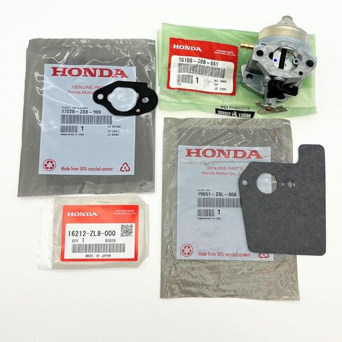 Genuine 16100-Z8B-861 Carburetor kit with Gaskets 17228-Z8B-900 16212-ZL8-000 19651-Z0L-000 for Honda GCV160LA0 GCV160LA1 GCV190LA engines in Kuwait