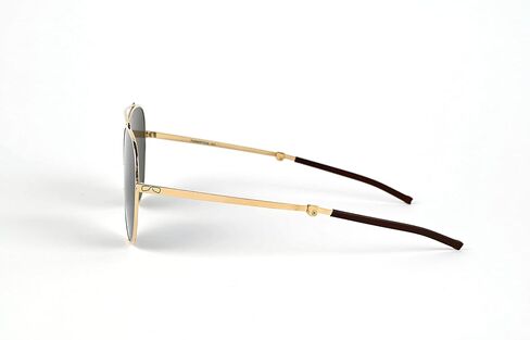 حافظة ألومنيوم ThinOptics Milano + نظارة شمسية Aviator، إطار ذهبي/عدسة G15، 54 مم in Saudi Arabia