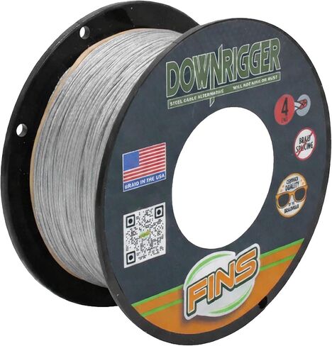 FINS Downrigger Braid - USA Made - Rust-Free Deep Sea Fishing Line, Reduces Blow-Back, No Kink High-Performance Braided Cable Alternative in Saudi Arabia