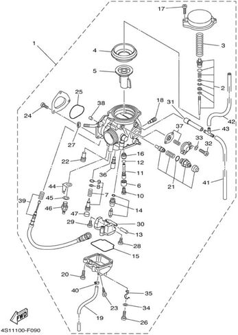 Carburetor Fits Yamaha Big Bear 400 (2000-2012) in Saudi Arabia