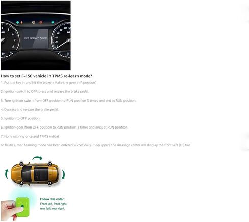 JDIAG TPMS Sensor Tool, TPMS Relearn Tool for F150 Auto TPMS Reset Sensor Programming Training Tools Tire Pressure Monitoring System (TPMS-19 / 8C2Z-1A203-A) in Kuwait