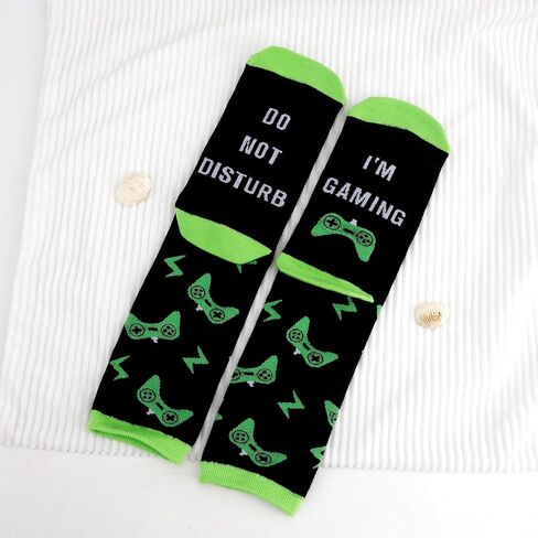 Gamer Gifts for Men, Boys, Women, Girls, Gaming Gifts Christmas Birthday Stocking Stuffers Fathers Day Valentines Day Gift Ideas for Gamers Funny Game Socks for Game Lovers, Boyfriend, Friend in Saudi Arabia