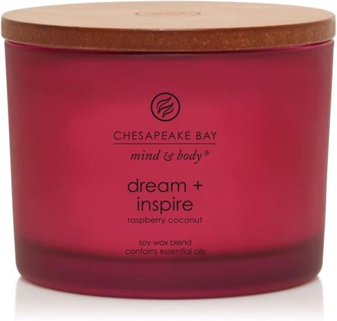 شمعة خليج تشيسابيك PT40896 شمعة معطرة، السكون + النقاء (ماء الورد)، طاولة القهوة، برتقالي، ديكور المنزل in Kuwait