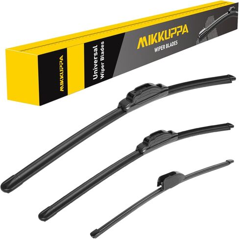 MIKKUPPA 28"+14"+13" Windshield Wipers Blades Replacement for 2011-2016 Hyundai Elantra, 2013-2017 Elantra GT, U/J HOOK Front & Rear All Season Wiper Blades Set(Pack of 3) in Saudi Arabia