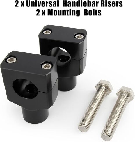 PSLER Motorcycle Handlebar Riser Clamp Handle Bar Riser Clamp Kit for Touring Sportster Touring Road King Electra Street Glide 1996-2022, 1" 25MM Black in Saudi Arabia