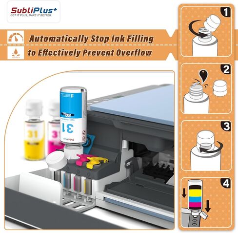 32XL Black Ink Bottles Compatible Replacement for HP Smart Tank Printer 6001 5101 7602 7301 5000 5102 757 7601 755 7601 755 Ink Refill, Smart Tank Plus 651 551 Ink Refill in Kuwait