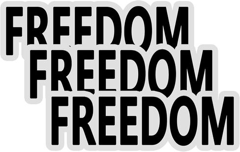 3 Pack Freedom Car Magnet, Charlie Kirk Stickers Magnet, Auto Truck Fridge Magnetic Decal Bumper Magnets Laptop Decal Window Waterproof Car Stickers in Kuwait