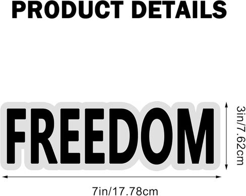 3 Pack Freedom Car Magnet, Charlie Kirk Stickers Magnet, Auto Truck Fridge Magnetic Decal Bumper Magnets Laptop Decal Window Waterproof Car Stickers in Kuwait