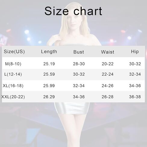 Club Dress for Women Metallic Strapless Tube Top Mini Bodycon Dresses Sexy Sleeveless Wetlook Cocktail Outfit in Saudi Arabia