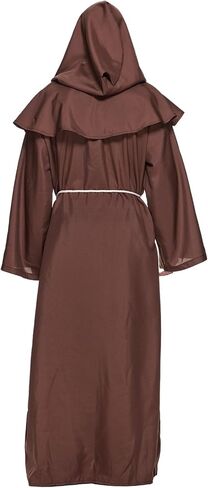 EraSpooky Adult Men Friar Medieval Hooded Robe Monk Renaissance Priest Costume in Saudi Arabia