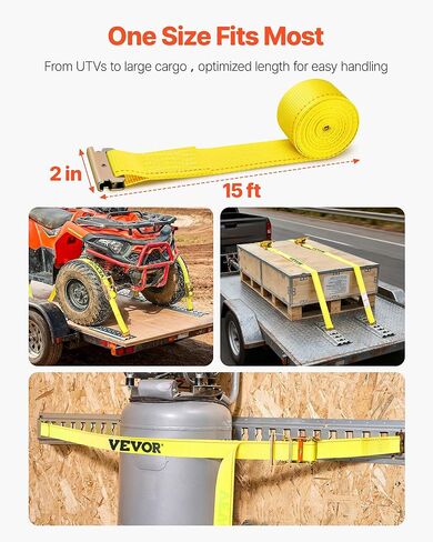 أشرطة سقاطة VEVOR E-Track، 8 عبوات مقاس 2 × 15 بوصة من ربطات البضائع الثقيلة، قوة كسر 4400 رطل، ربط قياسي للمسار الإلكتروني، تجهيزات زنبركية للمسار الإلكتروني لشاحنات البضائع والشاحنات والمقطورات in Saudi Arabia