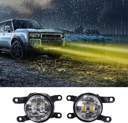Car High Power Fog Lamp for 2024 2025 2026 Toyota Land Cruiser 250 1958 Prado Lc250 J250 Led Lens Front Fog Lamp Decorative Lamp Exterior Modification Accessories in Kuwait