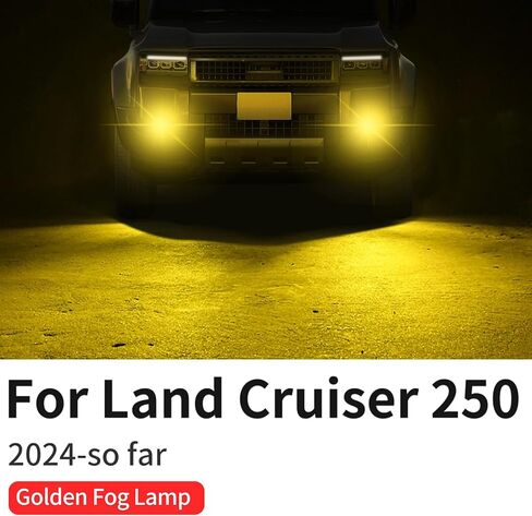 Car High Power Fog Lamp for 2024 2025 2026 Toyota Land Cruiser 250 1958 Prado Lc250 J250 Led Lens Front Fog Lamp Decorative Lamp Exterior Modification Accessories in Kuwait