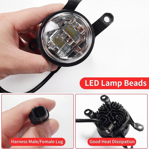 Car High Power Fog Lamp for 2024 2025 2026 Toyota Land Cruiser 250 1958 Prado Lc250 J250 Led Lens Front Fog Lamp Decorative Lamp Exterior Modification Accessories in Kuwait