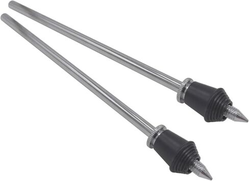 CashBeat 2PCS Vintage Style Straight Bass Drum Spurs Legs, Metal Kick Drum Floor Tom Leg Mounts, Percussion Drum Set Replacement Parts Accessories in Saudi Arabia