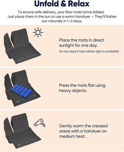 for Toyota Corolla Floor Mats 2026-2020 (Not for Hatchback/Cross), Full Set for Corolla All Weather Rubber Heavy Duty Cargo Liners Trunk, Car Carpet Cover Accessories in Kuwait