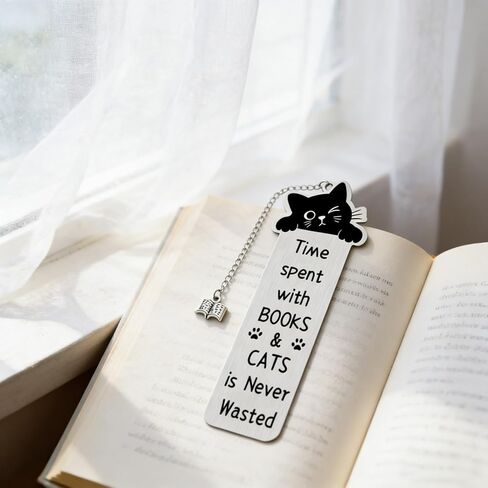 Black Cat Bookmark Cat Bookmarks for Women Cats Book Mark for Book Lovers Cute Kitten Books Marks for Reading Women Kids Men Black Cats Lovers Gifts Bookish Gifts Reading Marker Accessories in Saudi Arabia