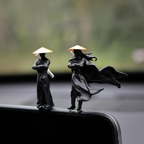 50mm Resin Mini Figures Model Ancient Chinese Ninja Samurai Warrior Modeling Cool Miniature Car Decoration Gifts in Saudi Arabia