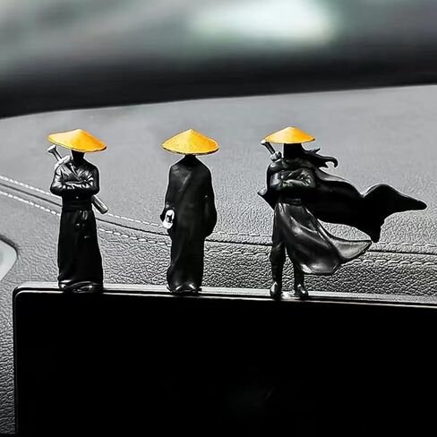 50mm Resin Mini Figures Model Ancient Chinese Ninja Samurai Warrior Modeling Cool Miniature Car Decoration Gifts in Saudi Arabia
