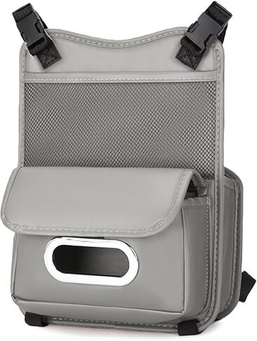 Car Handbag Holder Between Seats Leather Large Capacity Car Purse Holder Automotive Consoles & Organizers for Document Phone Storage Car Organizer in Kuwait