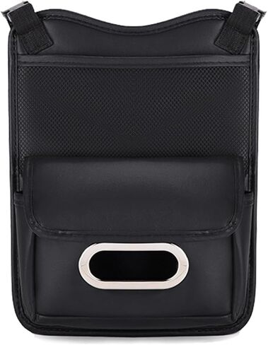 Car Handbag Holder Between Seats Leather Large Capacity Car Purse Holder Automotive Consoles & Organizers for Document Phone Storage Car Organizer in Kuwait