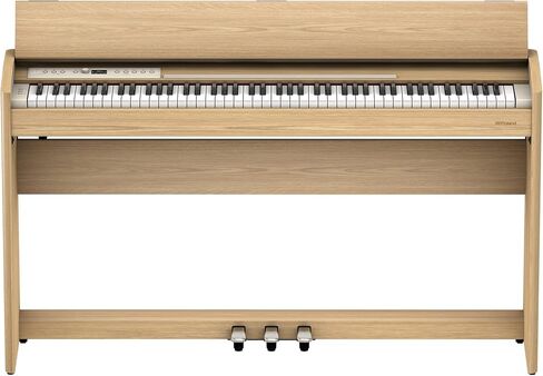 Roland F701 Digital Pianos - Contemporary Black Bundle with Headphones, Instructional Book, Online Piano Lessons, Austin Bazaar Piano DVD, and Polishing Cloth in Kuwait