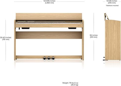 Roland F701 Digital Pianos - Contemporary Black Bundle with Headphones, Instructional Book, Online Piano Lessons, Austin Bazaar Piano DVD, and Polishing Cloth in Kuwait