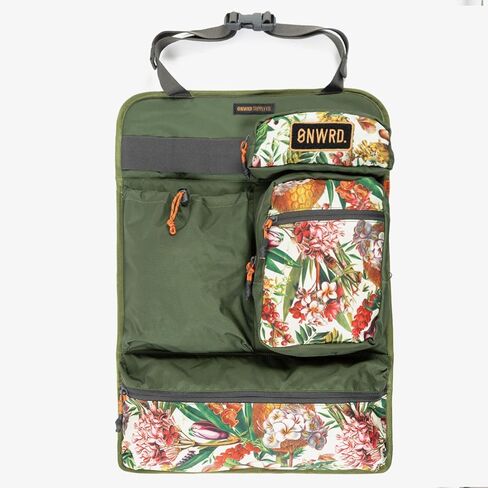 ONWRD Daily Driver Seat Back Organizer – Car Seat Organizer Panel with Multiple Pockets & Secure G-Hook Mount - Floral, One Size in Kuwait