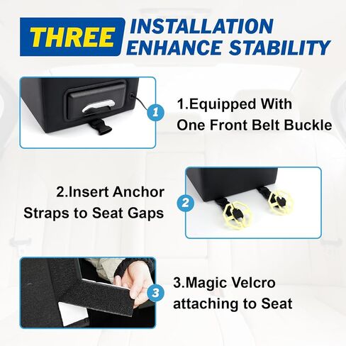 Universal Car Center Console Organizer with Storage/Cup Holders/USB Ports/7 LED Lights for Car Van SUV Back & Passenger Seat in Saudi Arabia