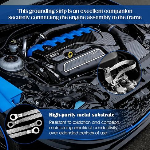 16PCS Ground Straps,10/12Inch Engine Universal Automotive Grounding Cable Straps Suitable for Most Cars in Kuwait