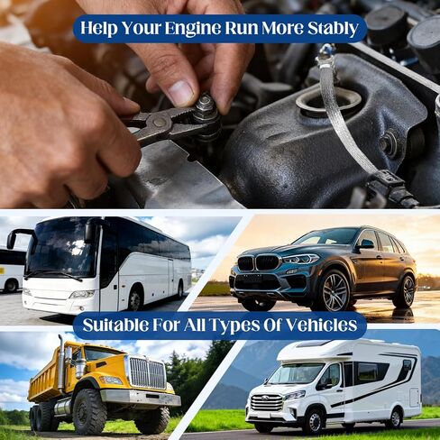 16PCS Ground Straps,10/12Inch Engine Universal Automotive Grounding Cable Straps Suitable for Most Cars in Kuwait