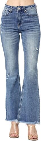 Risen Jeans - بنطال جينز واسع الارتفاع عتيق بحاشية خام - (درزة داخلية 30.5 بوصة) - RDP1277 - يتضمن العلامة الرسمية in Saudi Arabia