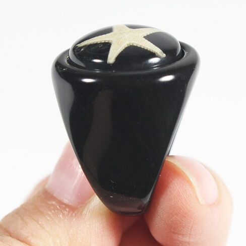 Starfish Black Ring Size 6 in Kuwait