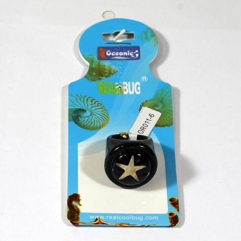 Starfish Black Ring Size 6 in Kuwait