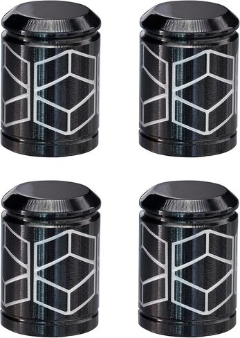 Fenrir Wheel Tire Valve Stem Caps Covers 304 Stainless Steel PVD Surface Treatment Anti-Leakage Design Compatible with American Schrader Valve Motorcycle Car SUV ATV UTV Bicycle (810-JC001 4Pieces) in Kuwait