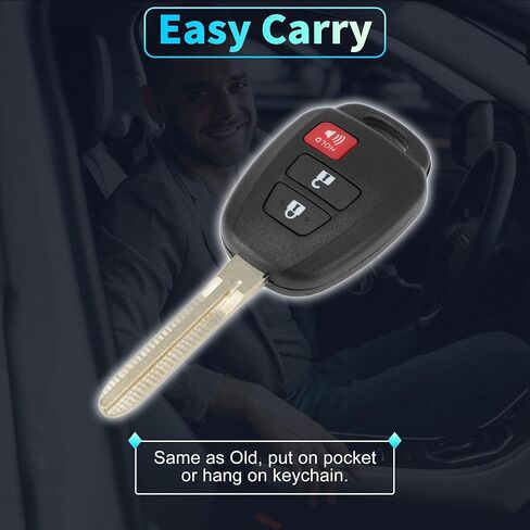 X AUTOHAUX GQ4-52T GQ452T Replacement Keyless Entry Remote Smart Key Fob for Toyota RAV4 2013-2018 for Toyota Tacoma 2016-2018 89071-0R040 H Chip 3Buttons 2Pcs in Saudi Arabia