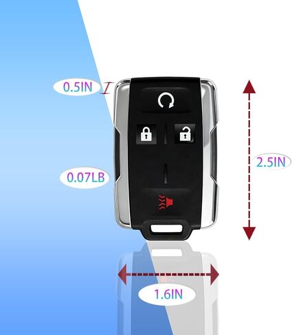 1PCS Keyless Entry Remote Start Control Key Fob Replacement Compatible for 2014-2018 Chevy Silverado GMC Sierra 1500 2500 3500; 2015-2021 Chevrolet Colorado GMC Canyon in Saudi Arabia