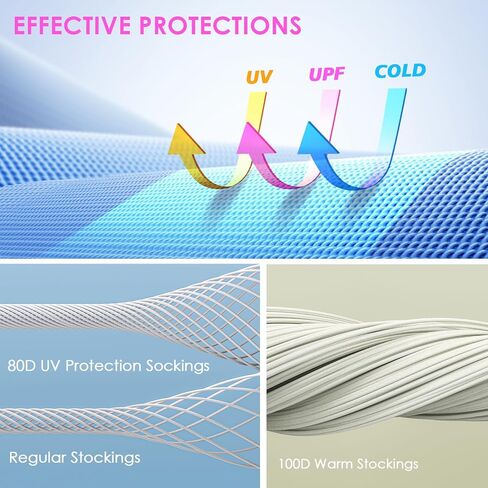 Tights Stirrup Leggings Golf Stocking UV Sun Protective Pantyhose Tights for Women Black Stockings 80D in Saudi Arabia