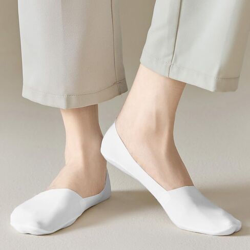 Invisible Socks for Women 3-Pair - No Show Low Cut Liner, Breathable Stretchy for Sneakers/Flats, Non-Slip Heel in Saudi Arabia